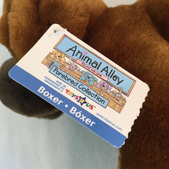 Animal Alley Boxer Puppy Dog Plush 10" Brown Stuffed Animal Toys R Us NWT - Picture 6 of 9